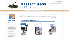 Desktop Screenshot of massachusettsnotarysupplies.com
